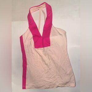 Lululemon Athletica Open Soul Halter Tank Top Women’s Size 6 Parfait Pink